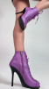 Туфли хилсы для танцев LIZARDI Сиреневая кожа